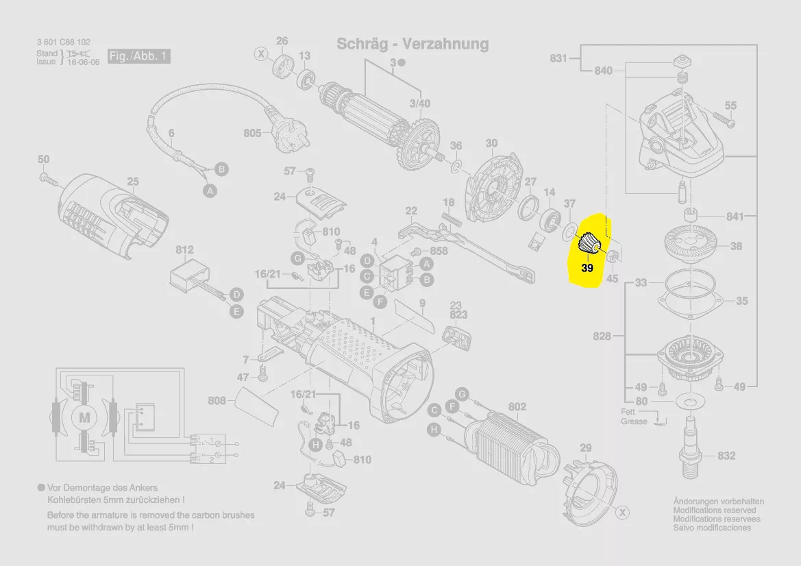 Pignon réf. 1 619 P02 825 BOSCH